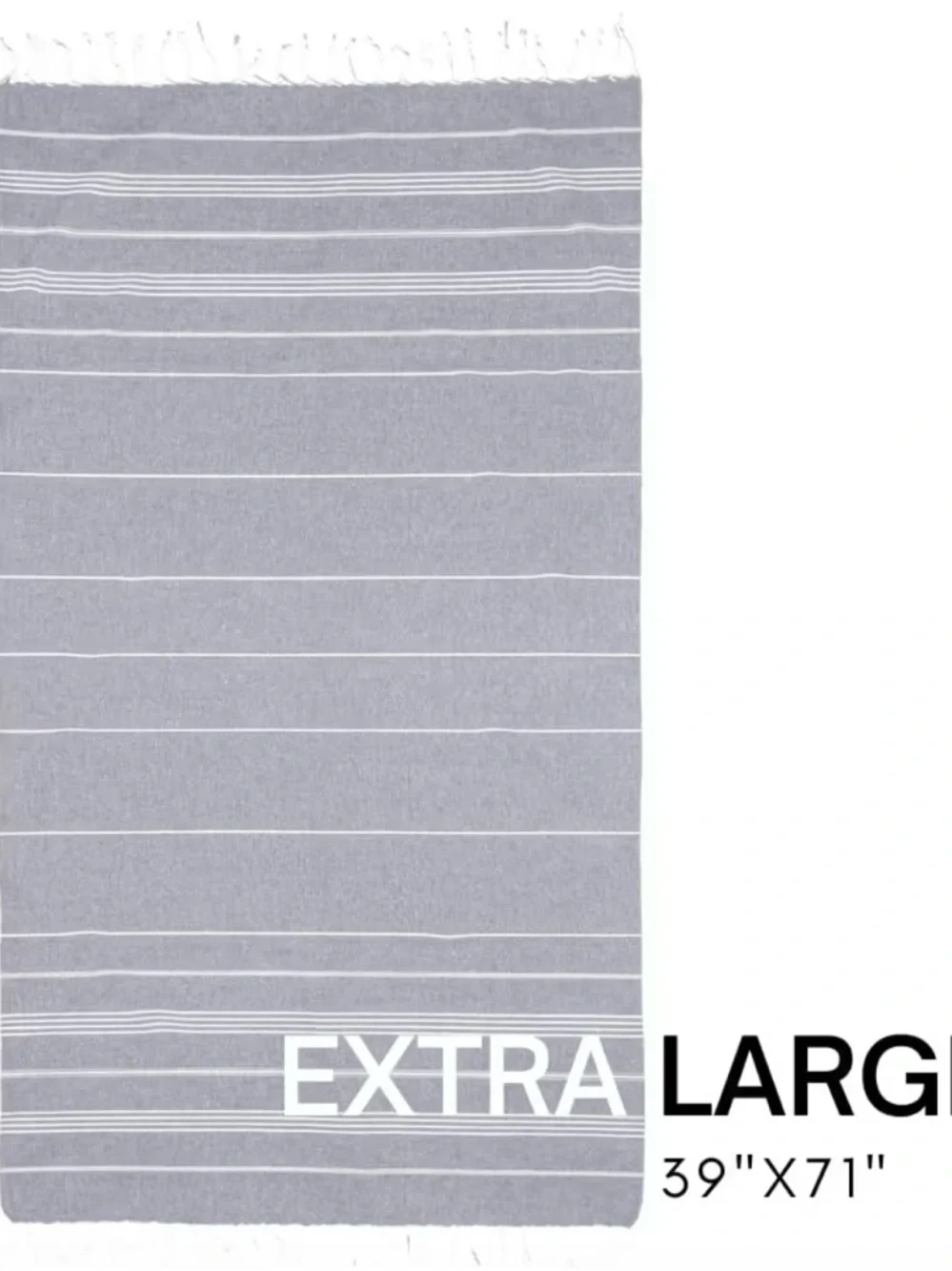 NWT - Bay Laurel Turkish Towel with Travel Bag. XL 39”x71 still in wrapping